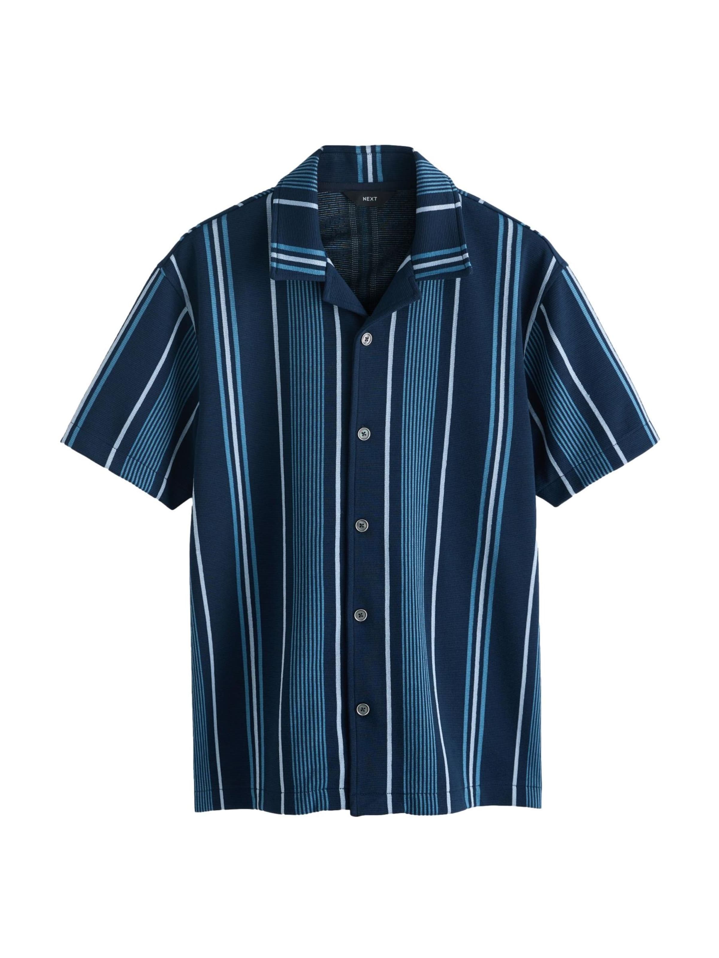Next Рубашка на пуговицах Regular fit в цветах Navy, Royal Blue, Pastel Blue