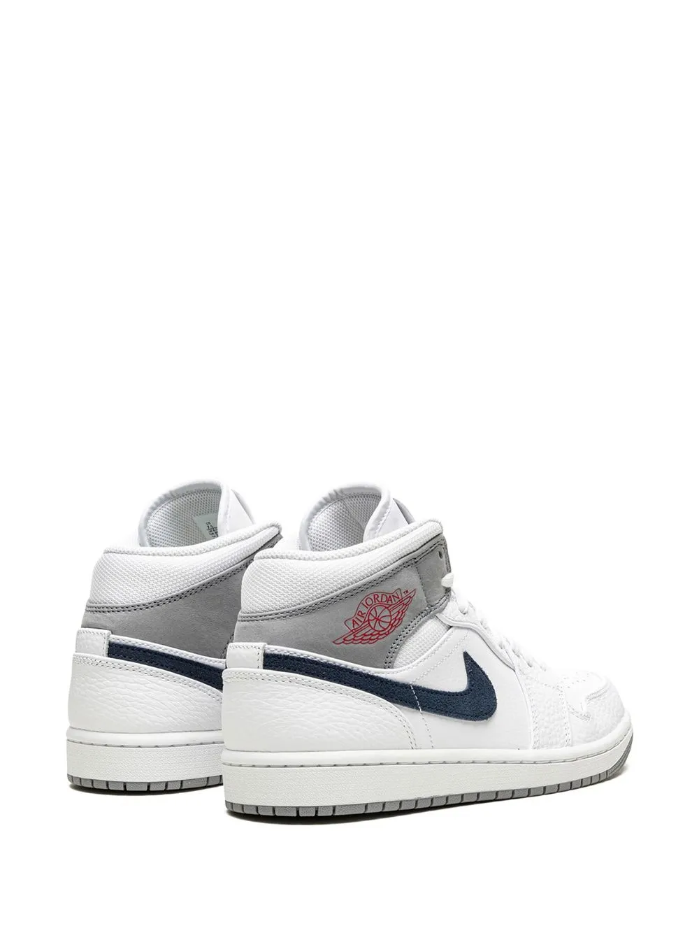 Кроссовки Air Jordan 1 Mid 'Paris' Nike, белый — фото 3