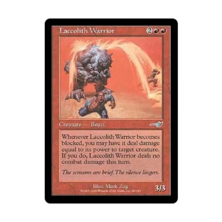 

CCG Лакколит Воин (U), MTG - Nemesis