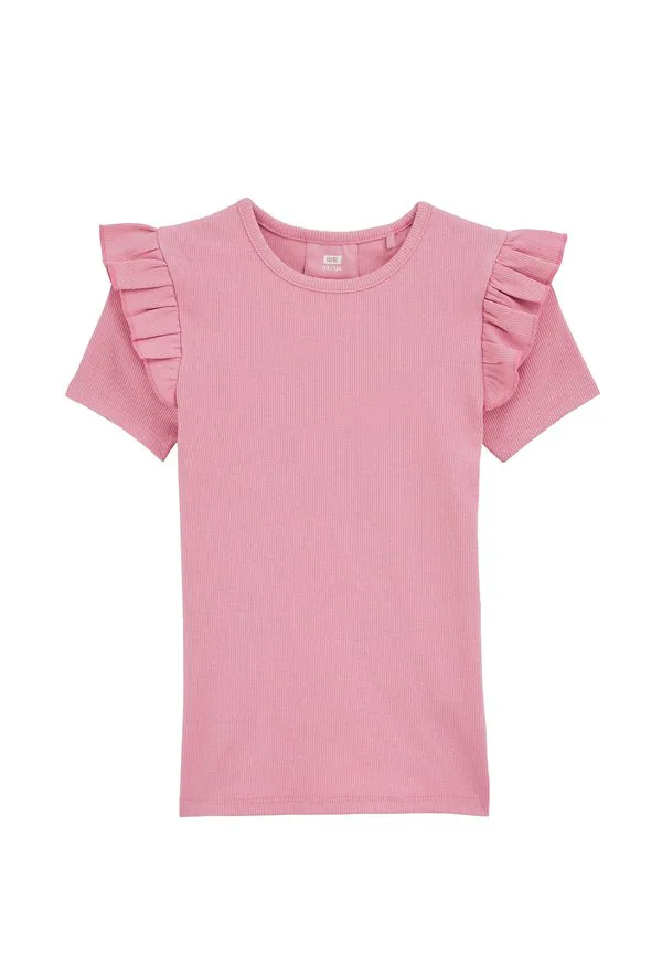 Простая футболка We Fashion, Light Pink — фото 4