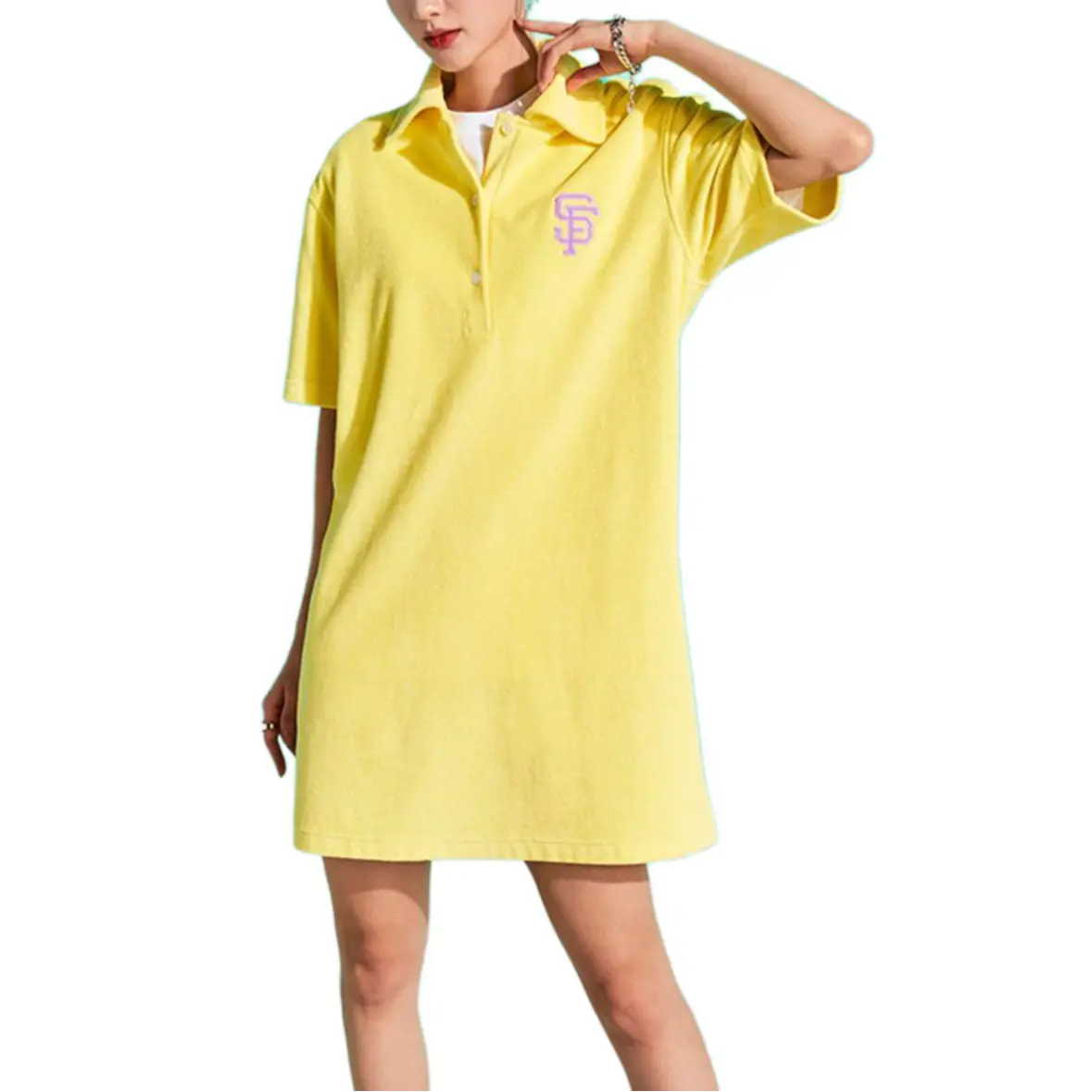 

MLB Женское платье с коротким рукавом San Francisco Giants желтое