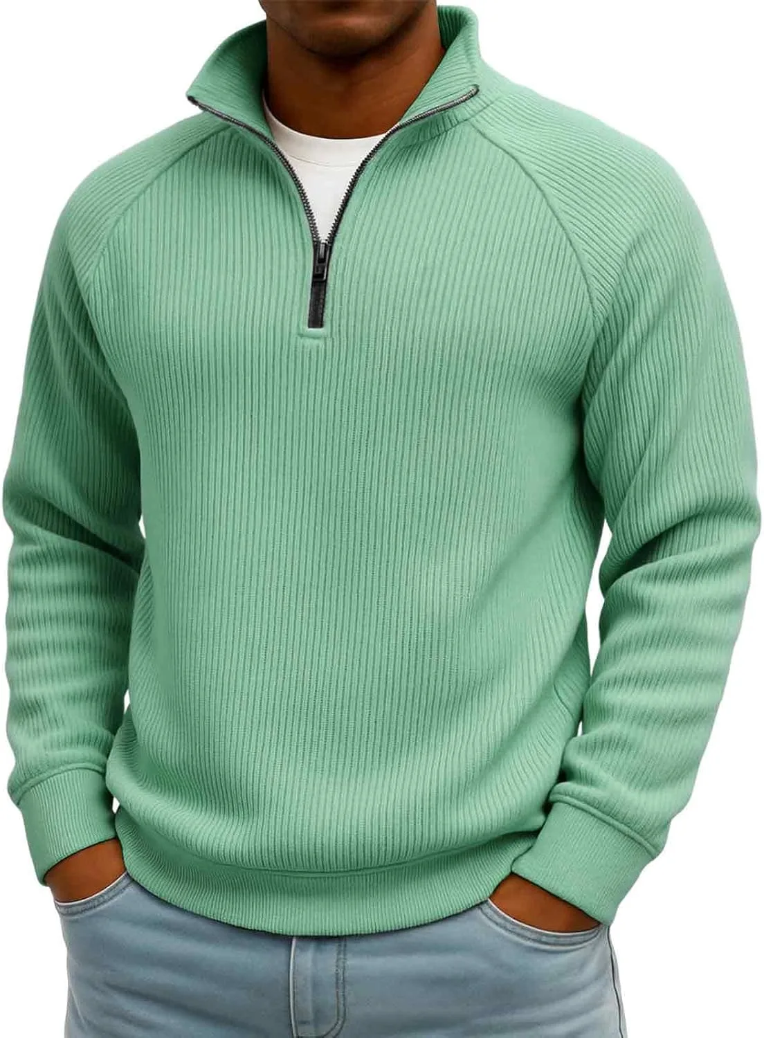 

Мужская поло с длинным рукавом и воротником-стойкой ZGHQHCDRH