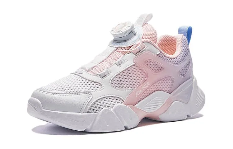 Antakids Детские повседневные кроссовки low top бело-розово-фиолетовые, нескользящие, износостойкие, дышащие — фото 3
