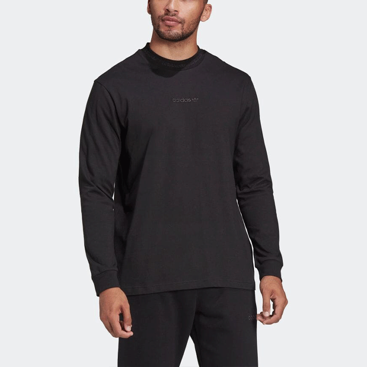 Футболка с длинным рукавом Trefoil Linear Adidas Originals, черный — фото 3