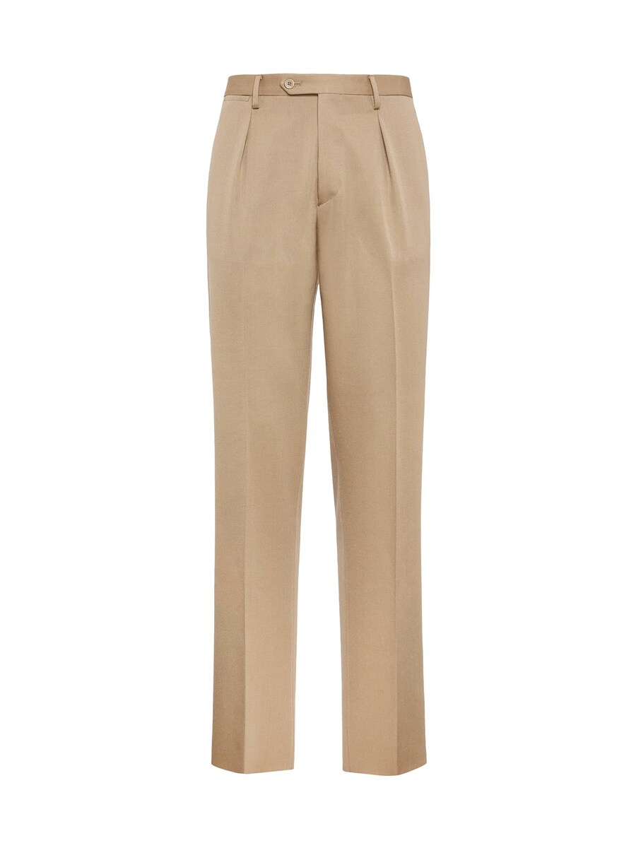 

Костюмные брюки Boggi Milano Slim fit Pleated Pants Gabardine, бежевый