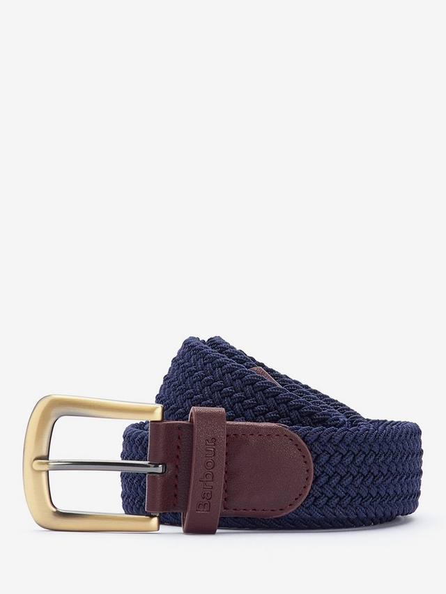 

Эластичный лямчатый ремень Barbour, темно-синий