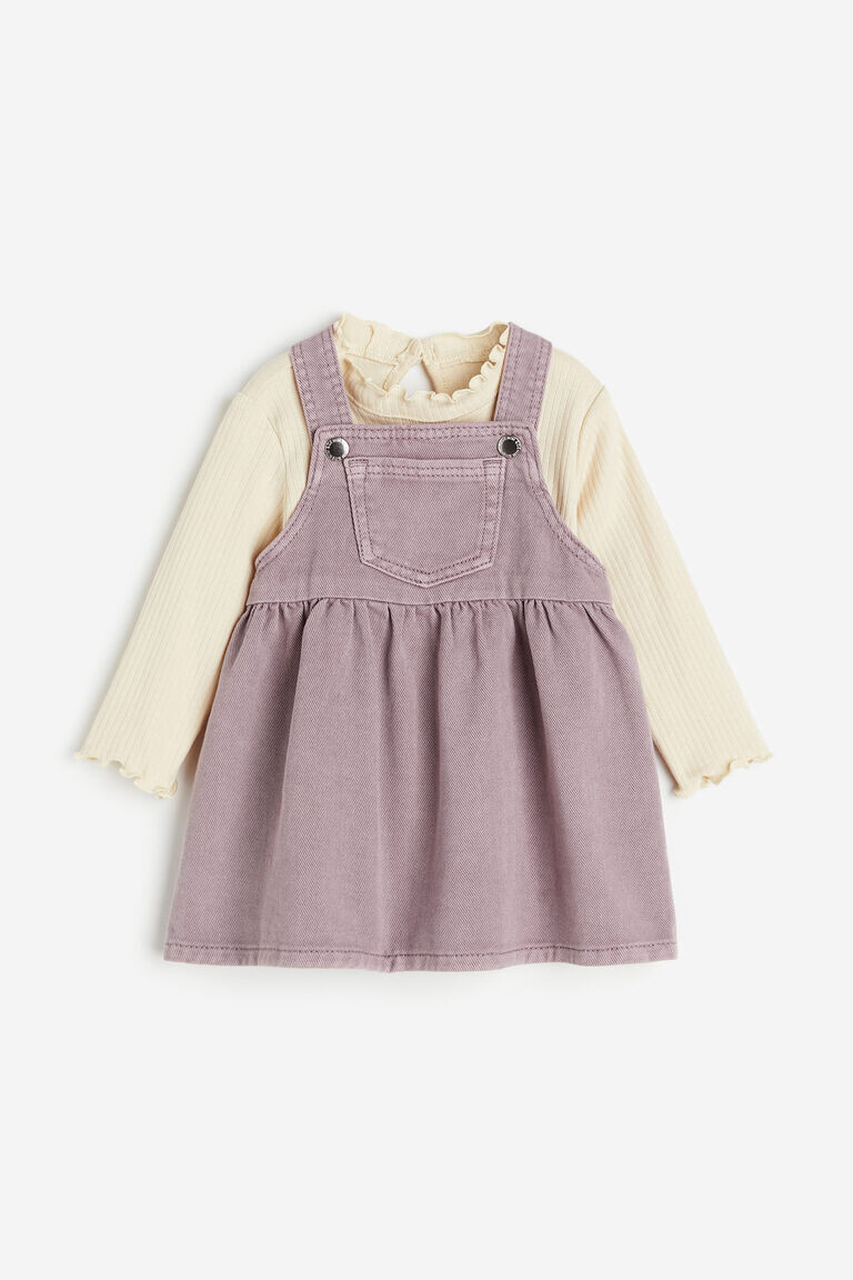 

Комплект из 2-х топов и платья H&M, фиолетовый