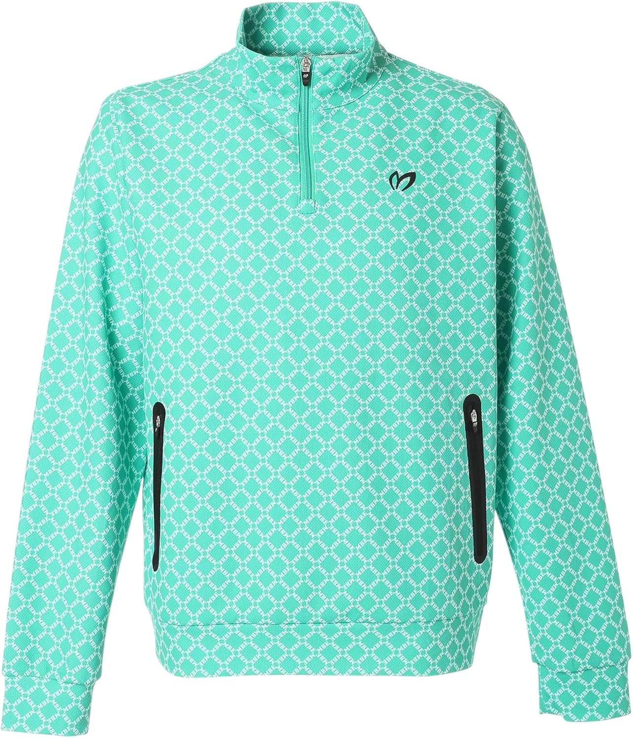 

Мужская толстовка Master Bunny Edition с половинной молнией (SPX: эластичная, легкая) / для гольфа / 758-5262903, белый/зеленый