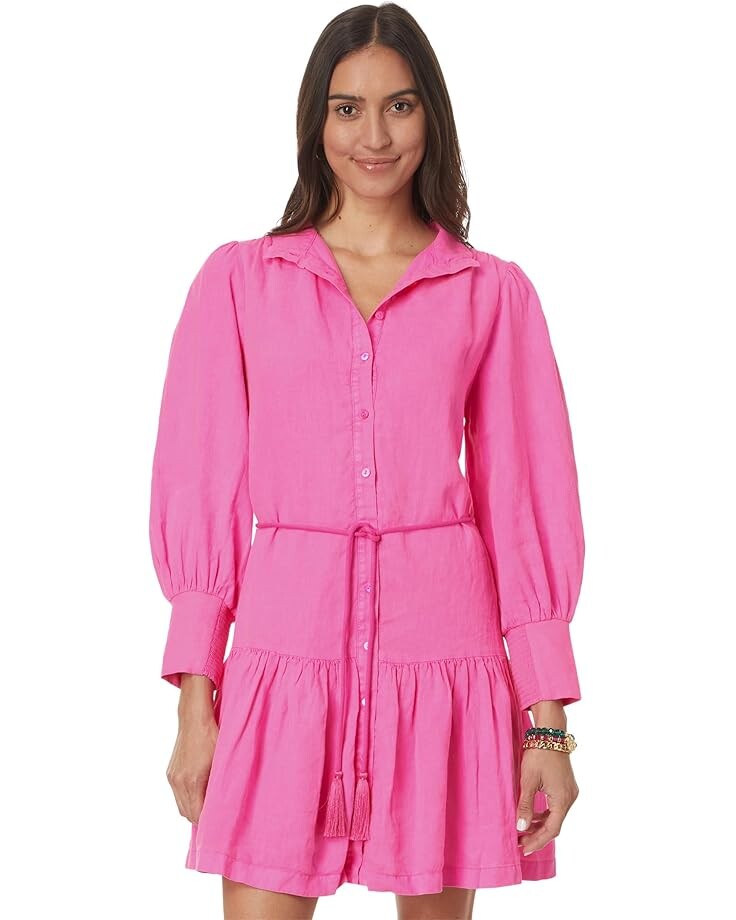 

Платье Lilly Pulitzer Drena Linen Dress, цвет Passion Fruit Pink