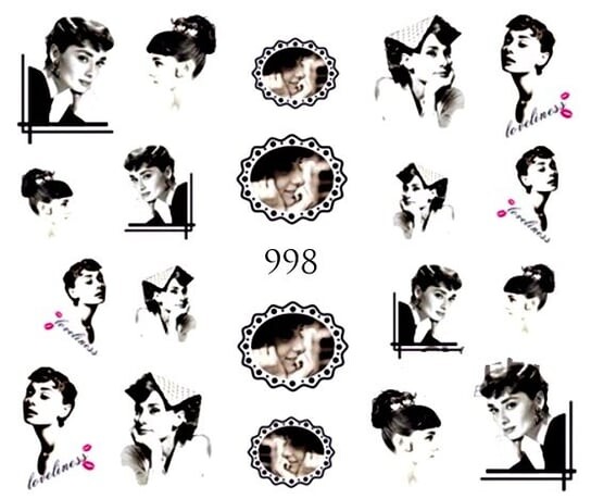 

Водные наклейки для ногтей - №998, Raisin