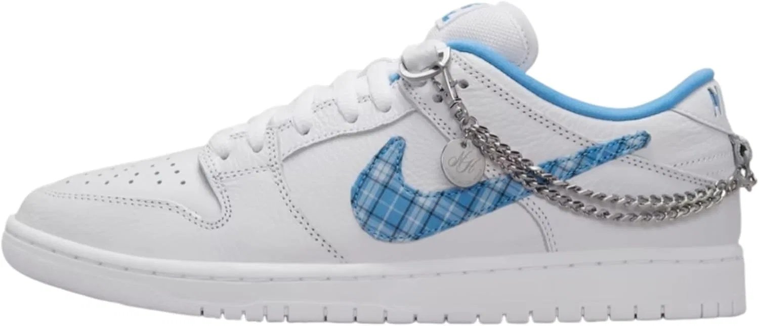 Кроссовки Nike Dunk Low Retro, White/University Blue/White/Midnight Navy/Pure Platinum