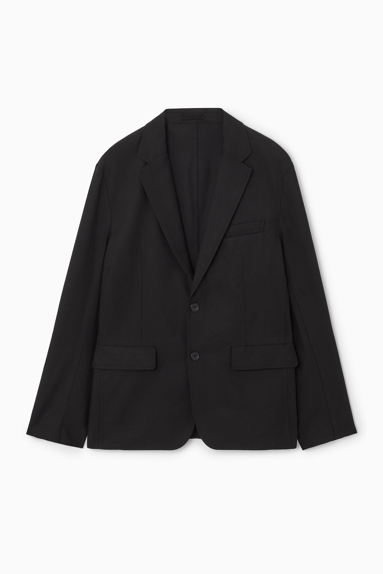 

Неструктурированный пиджак-regular fit COS, черный