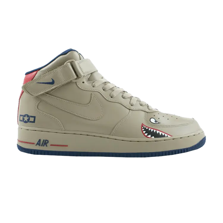 

Кроссовки Nike Air Force 1 Mid 'Tuskegee', желто-коричневый