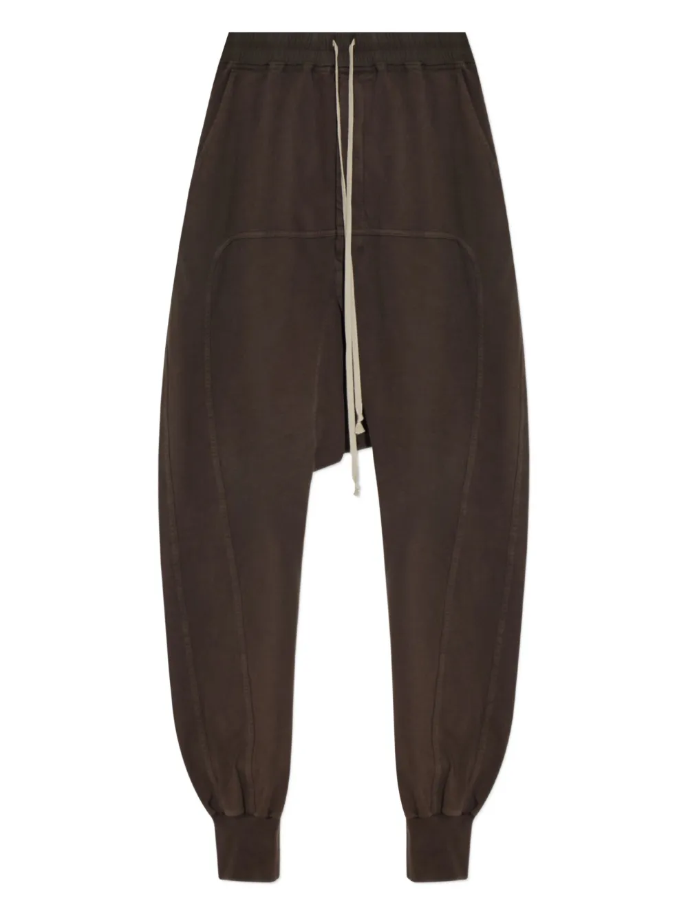 

Брюки с манжетами на завязках Rick Owens DRKSHDW, коричневый