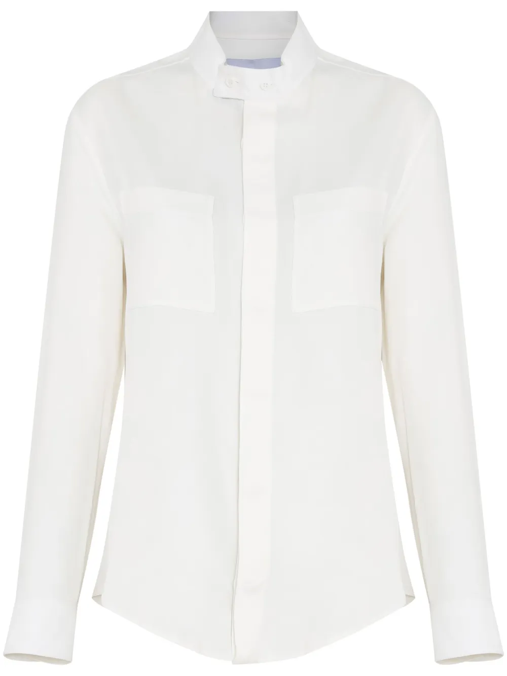 

Рубашка с воротником-стойкой Gloria Coelho, белый