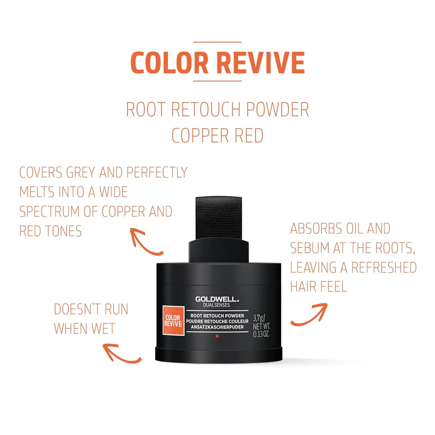 Goldwell Dualsenses Color Revive Root Retouch 3.7g, 0.13oz, Copper Red — фото 2