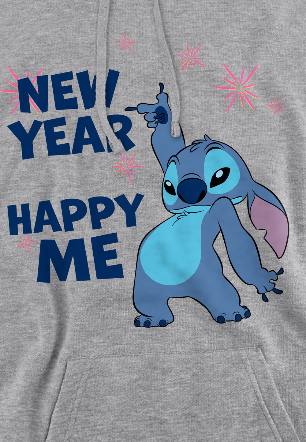 

Толстовка LILO AND STITCH NEW YEAR HAPPY ME PRINT Disney, серый