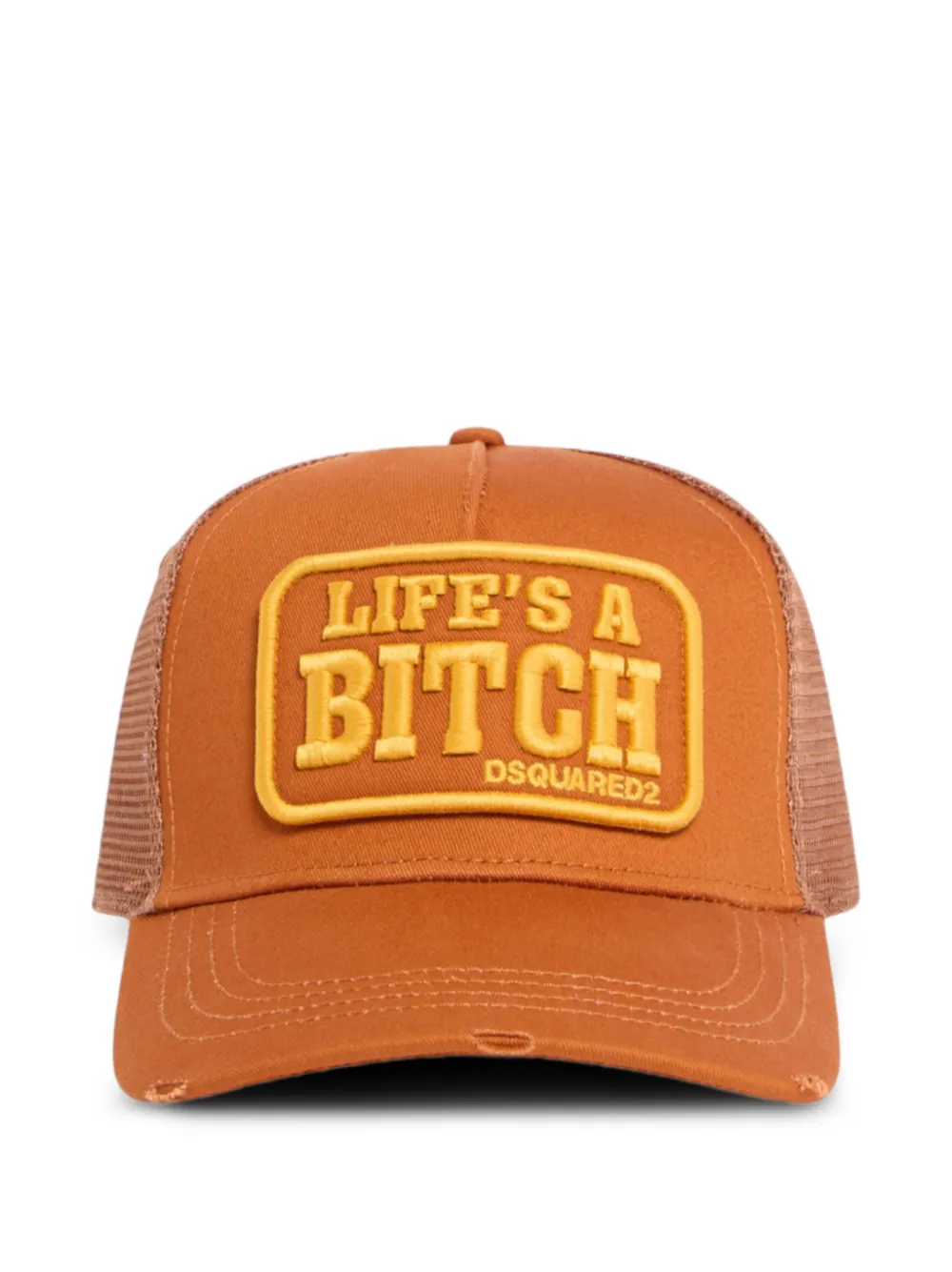 

Бейсболка с вышитой надписью Dsquared2, коричневый