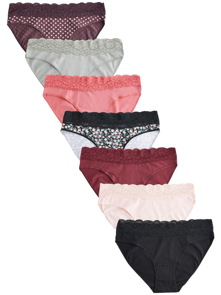

Трусики Next, цвет Beige/Light green/Light pink/Dark red/Black