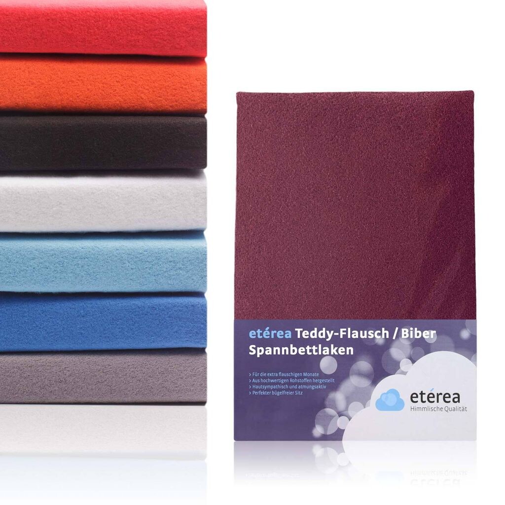 

Etérea Teddy флисовая простыня 140х200см - 160х200 - 80% хлопок 20% полиэстер, флисовая простыня высотой до 25 см - простыня 140х200 - 160х200 см Бордо винно-красное Etérea Himmlische Qualität, Красный, Etérea Teddy флисовая простыня 140х200см - 160х200 -