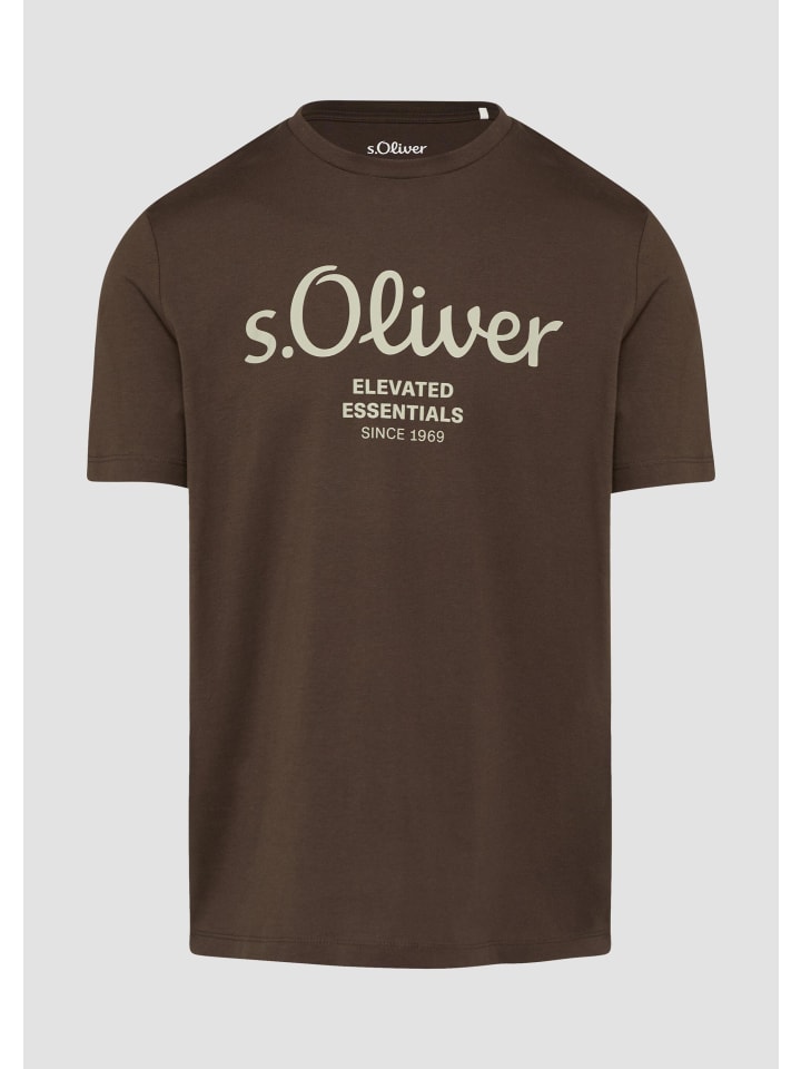 

Футболка 48D1_темно-коричневая s.Oliver, Коричневый, Футболка 48D1_темно-коричневая s.Oliver