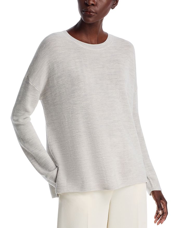 

Свитер с круглым вырезом Eileen Fisher, белый