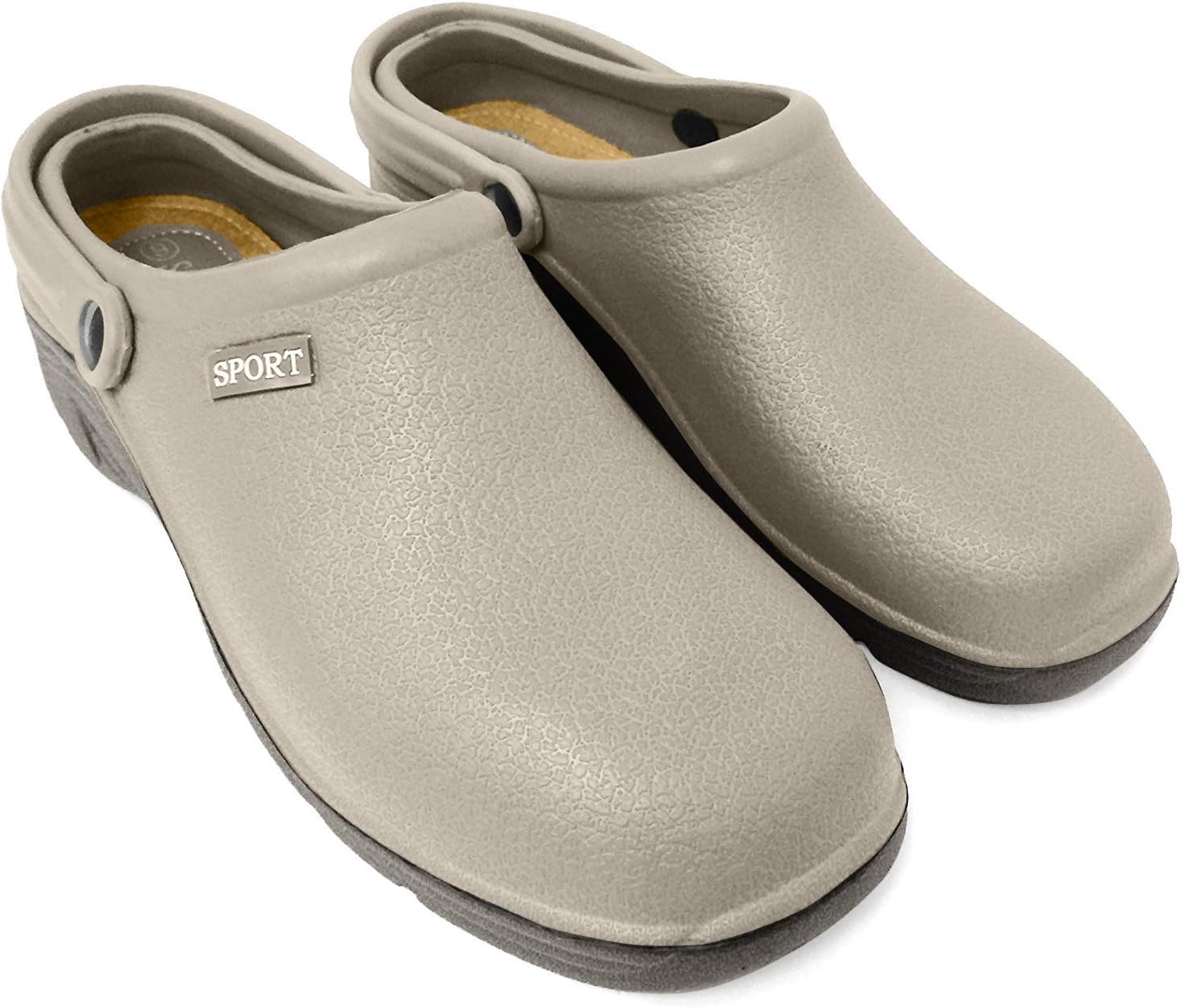 

Мужские сабо ESport E-2A390M для медсестер, больницы, садоводства, медицинские удобные сандалии без застежки, белый