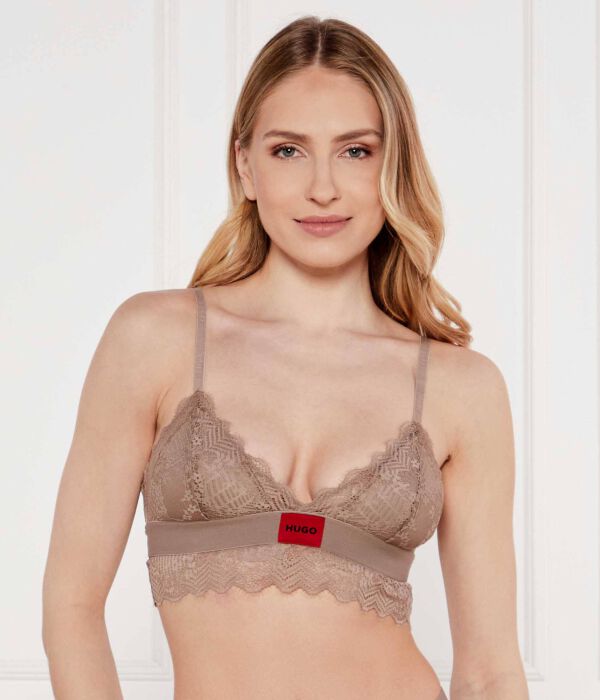 

Кружевной бюстгальтер Hugo Bodywear, коричневый