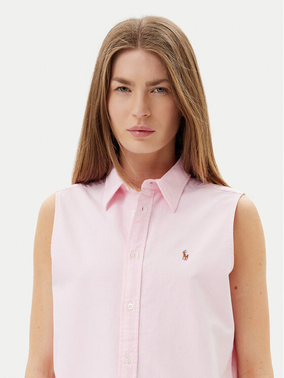 Рубашка классического кроя 211968896003 Polo Ralph Lauren, розовый — фото 4