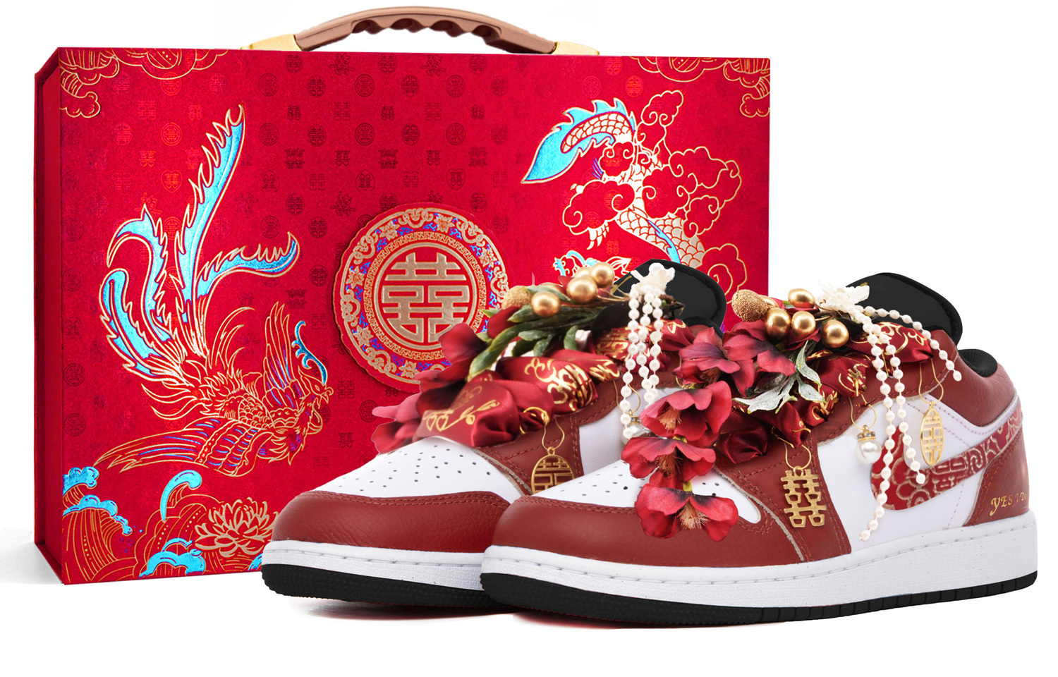 

Air 1 легкие увеличивающие рост низкие винтажные баскетбольные кроссовки мужские свадебные red Jordan, Wedding красный