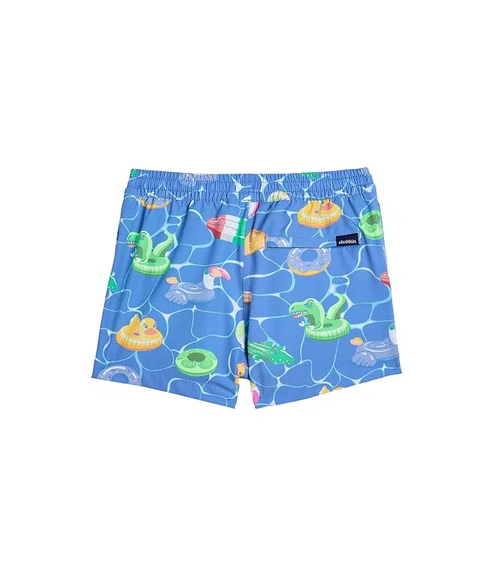 Плавки The Cannonball Crews Lined Swim Trunk Chubbies Kids, Meduim Blue/Pattern Base — фото 2