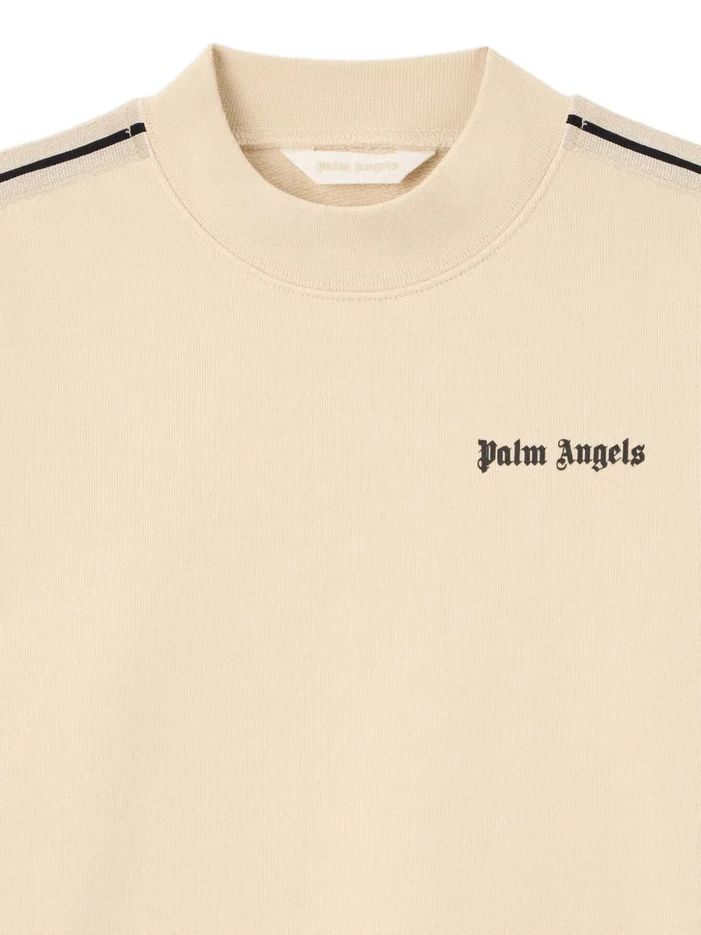 Футболка с боковой полосой и логотипом Palm Angels Kids, нейтральный — фото 3