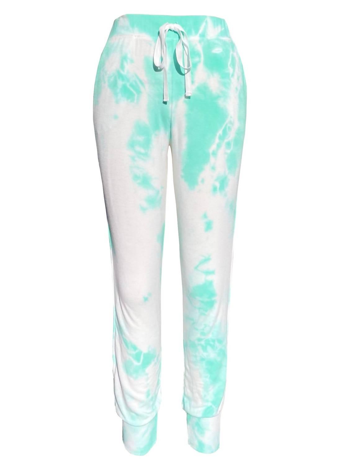 

Женские брюки Sabina с отделкой из твила в мятном тай-дае LVHR