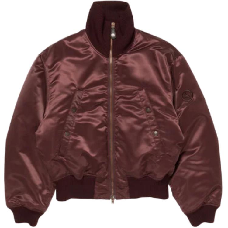 

Acne Studios Бомбер с атласной отделкой, Brown