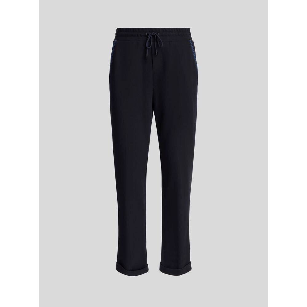 

Флисовые брюки с узором Greca Etro, синий