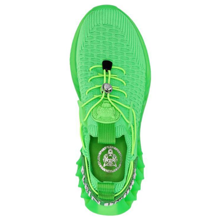 Низкие повседневные кроссовки Unisex Зеленый флуоресцентный PLEIN SPORT — фото 4