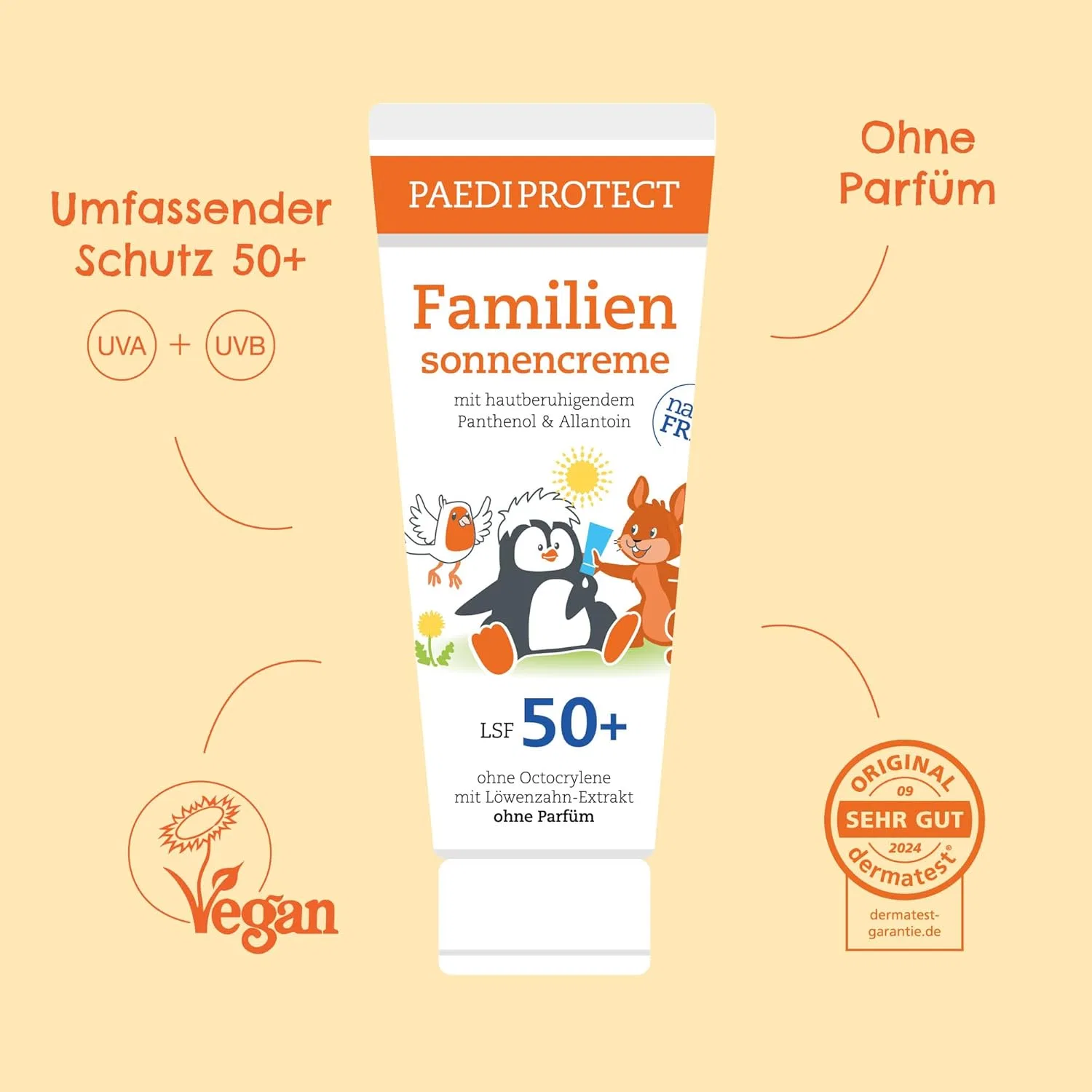Семейный солнцезащитный крем PAEDIPROTECT SPF 50+, 200 мл Paediprotect — фото 4