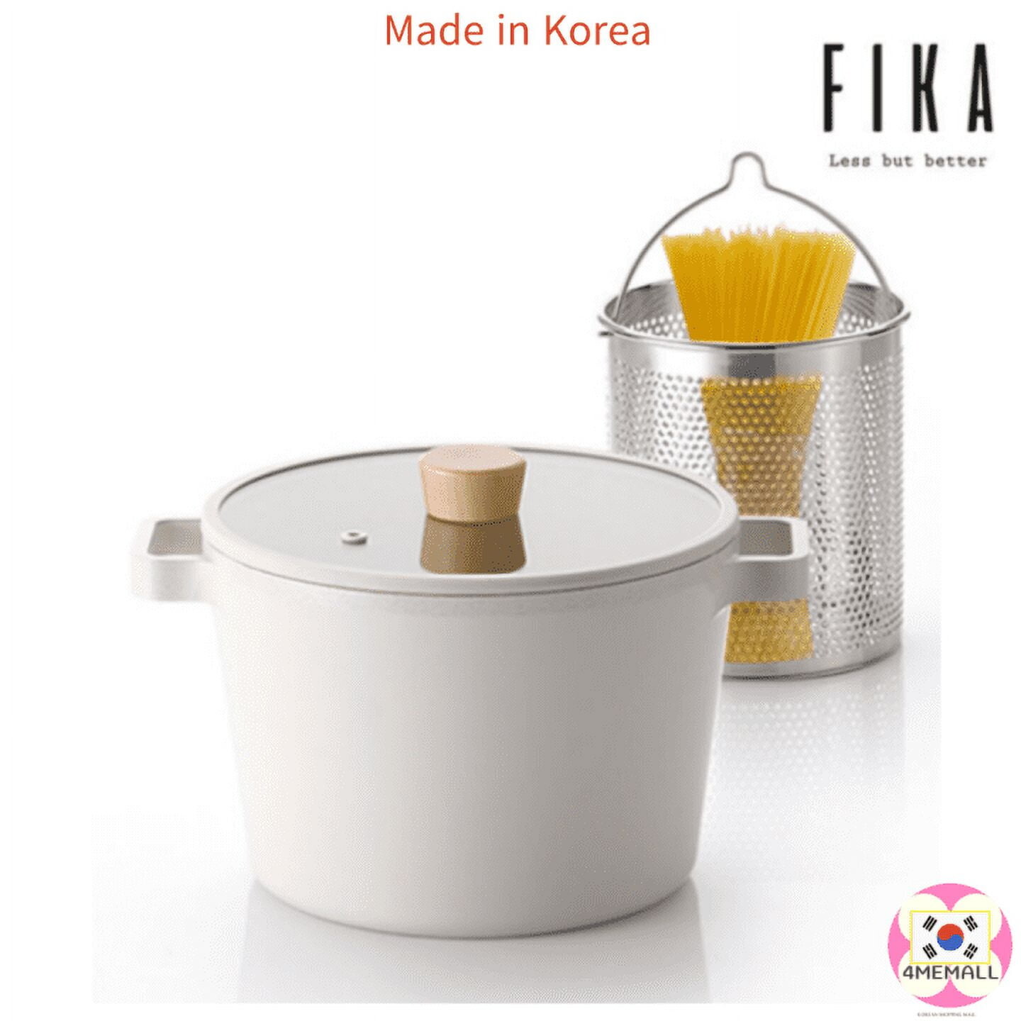 

Глубокая кастрюля с ситечком для макарон Neoflam FIKA, бедый