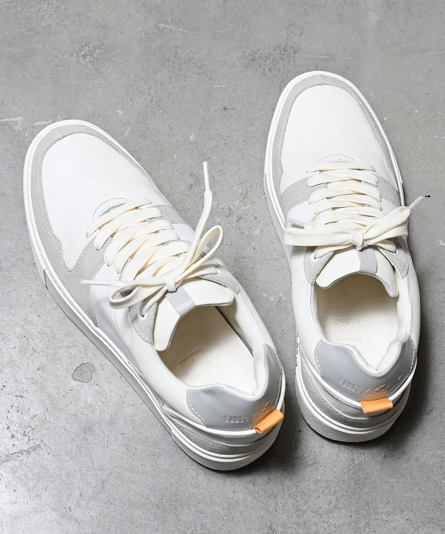 Мужские кроссовки Basskate из натуральной кожи EARLE ER3430 белые — фото 4