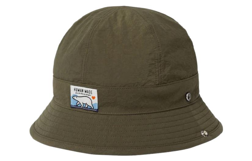 

Бейсболка унисекс зеленая HUMAN MADE