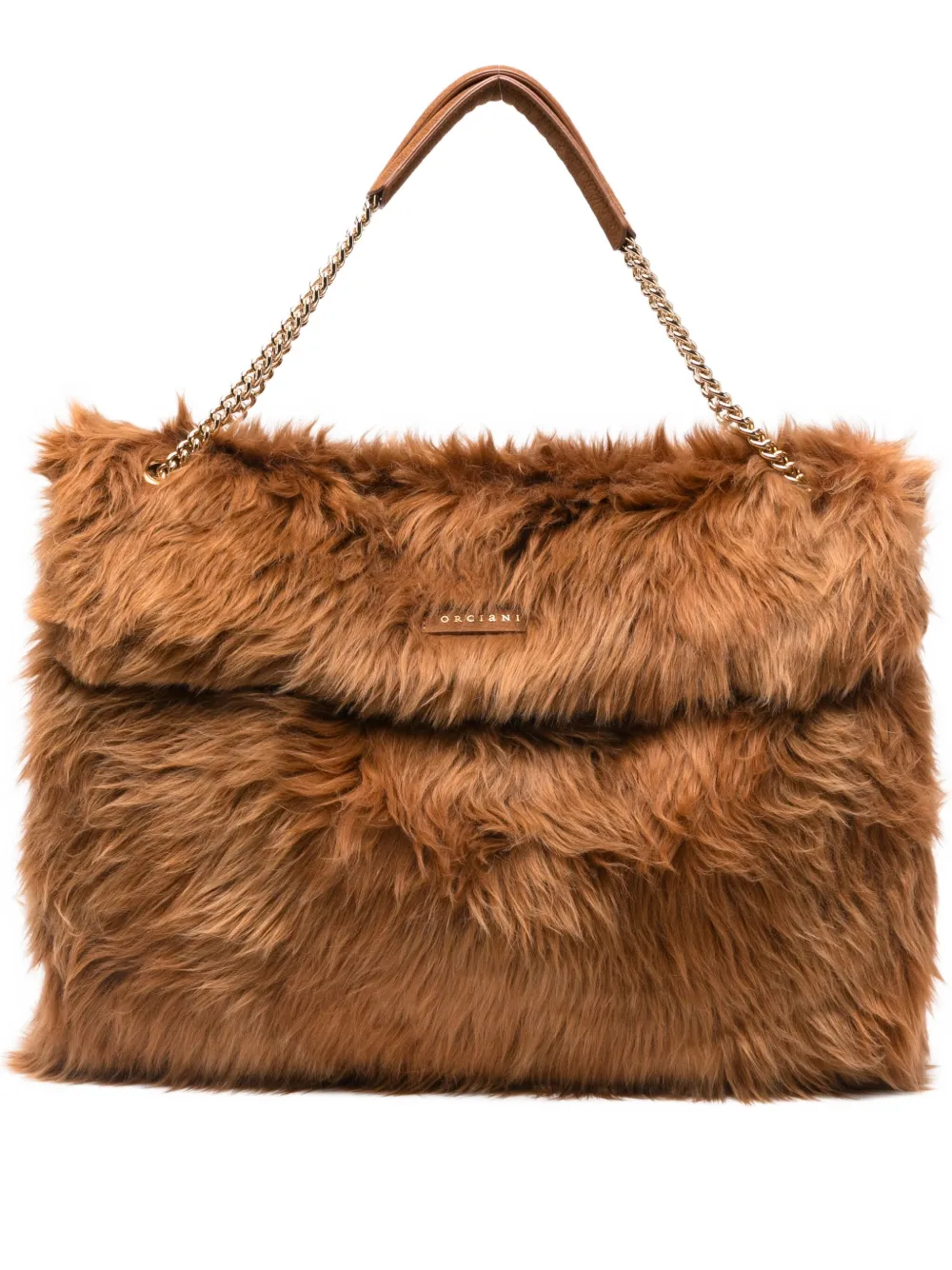 

Сумка на плечо из искусственного меха Orciani, коричневый