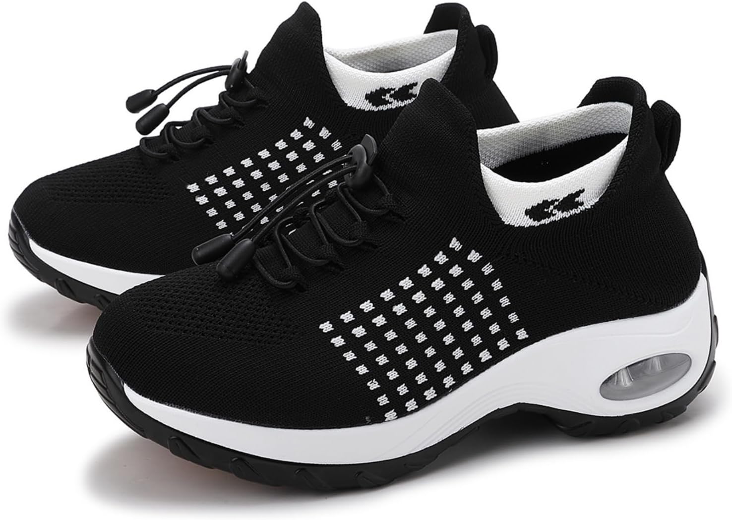 

Ортопедические кроссовки для женщин с поддержкой свода стопы, дышащие, удобные, для подошвенного фасциита, ортопедические кроссовки для бега и ходьбы, с противоскользящей подошвой, растягивающиеся, с амортизацией, комфортная обувь Toumov, черный