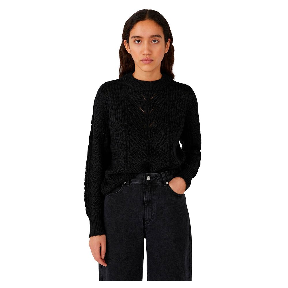 

Свитер Object Nova Stella Ribbed Neck, черный