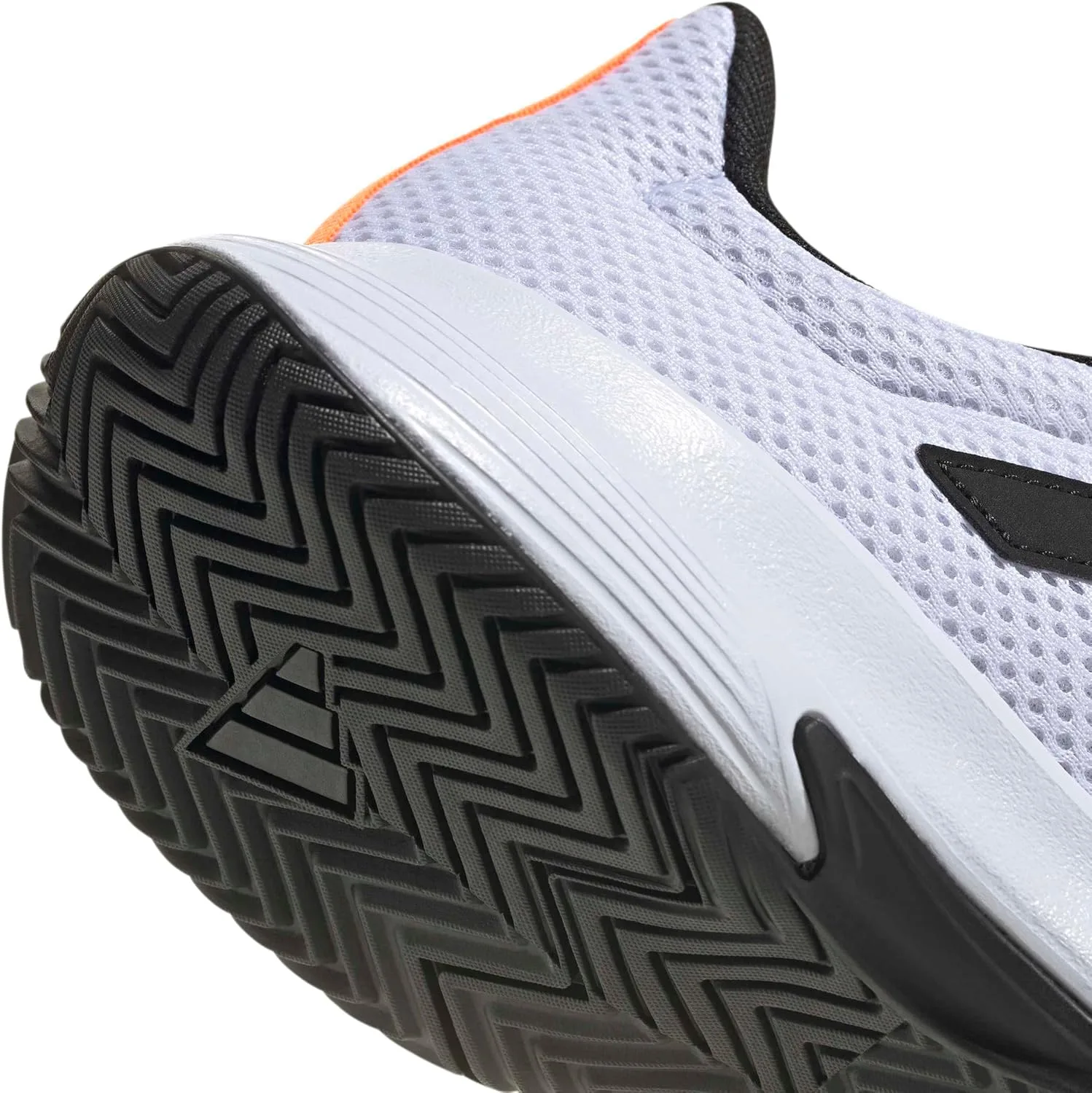 Теннисные кроссовки Adidas Court Spec 2 унисекс, белый/черный/оранжевый — фото 4