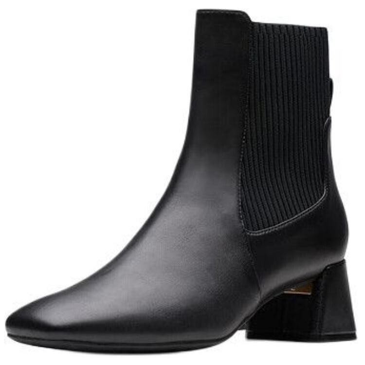 Ботинки женские Clarks классические на каблуке, черный — фото 2