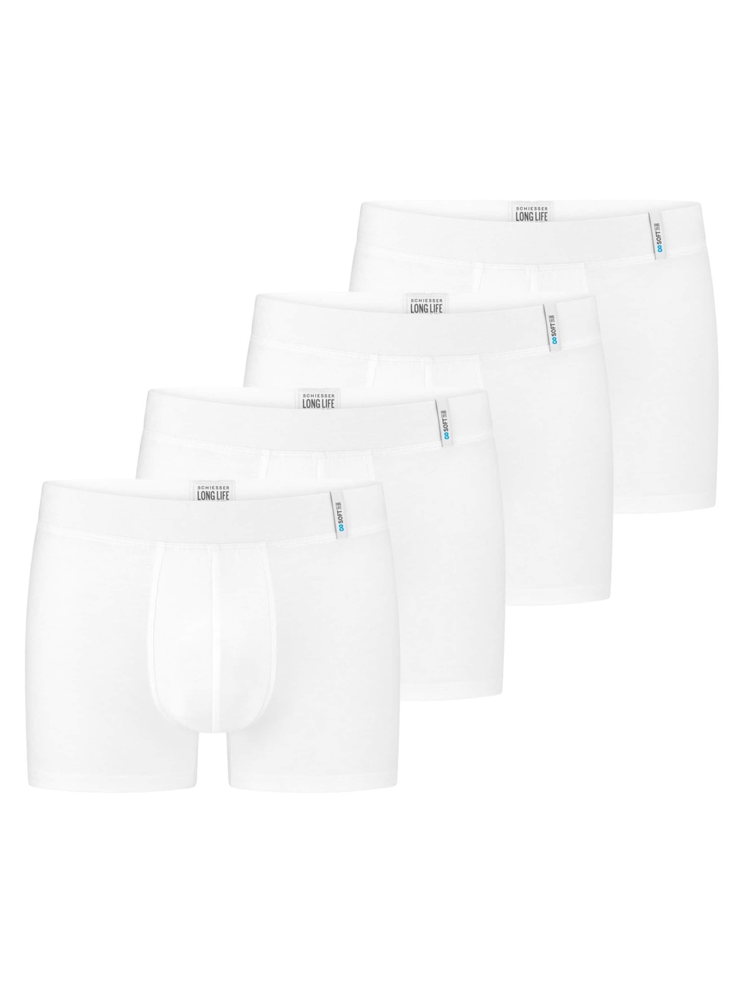 

SCHIESSER Боксеры 'Long Life Soft' в белом цвете