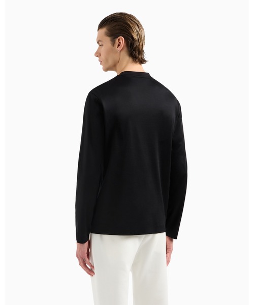 Кремовая футболка EMPORIO ARMANI — фото 4