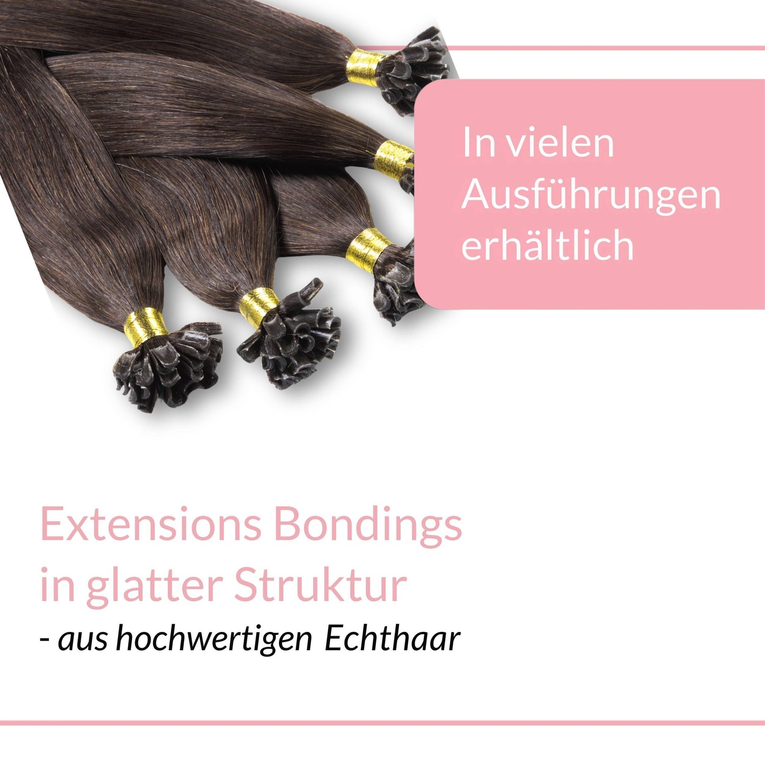 Накладные волосы bonding extensions echthaar #6/3 dunkelblond gold 0,5g Hair2Heart, 30cm, количество 25 шт. — фото 3