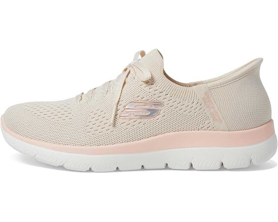Кроссовки SKECHERS Summit New Daily Hands Free Slip-Ins, цвет Natural Pink — фото 4