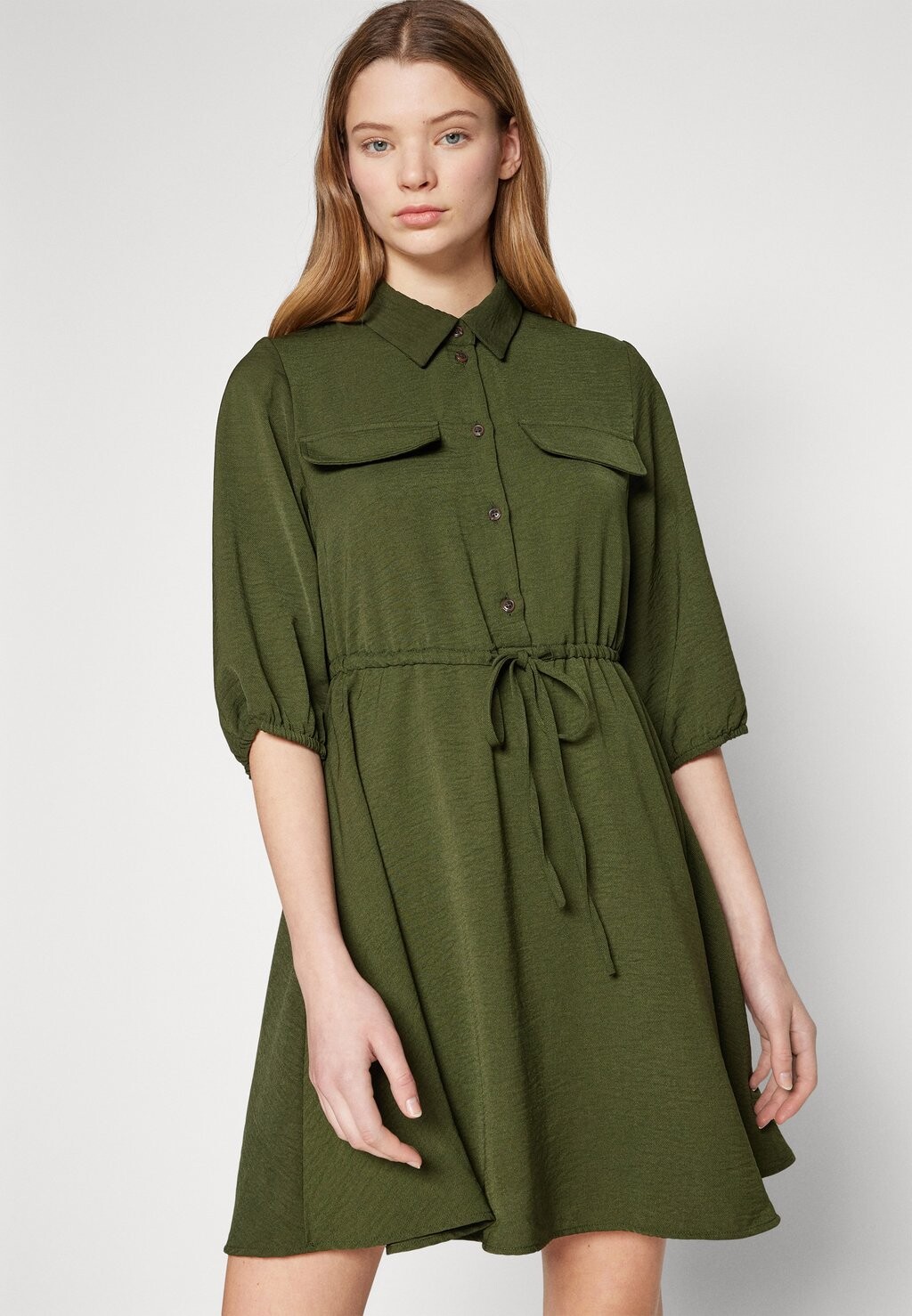 

Повседневное платье VITIFF 3/4 SHORT DRESS VILA, зеленый